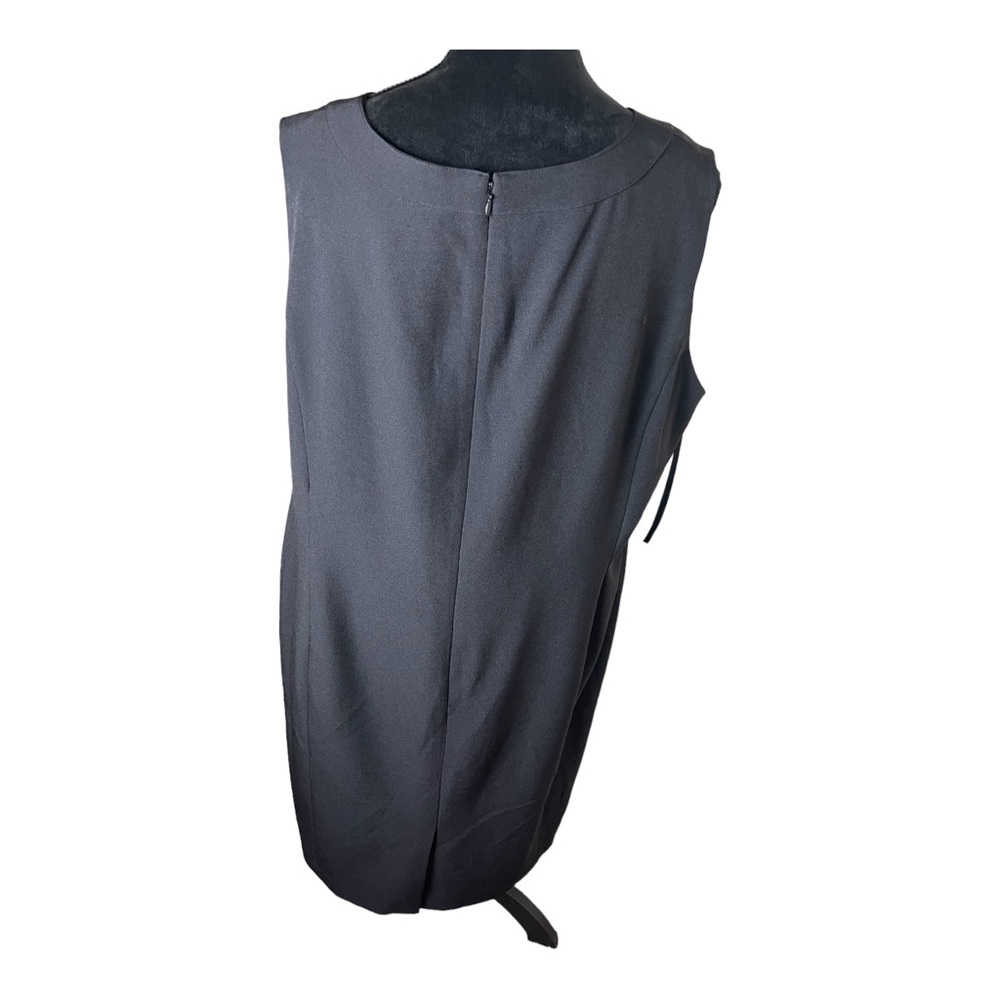 Kasper Sleeveless Back Slit Midi Dress Size 18W - Picture 3 of 7